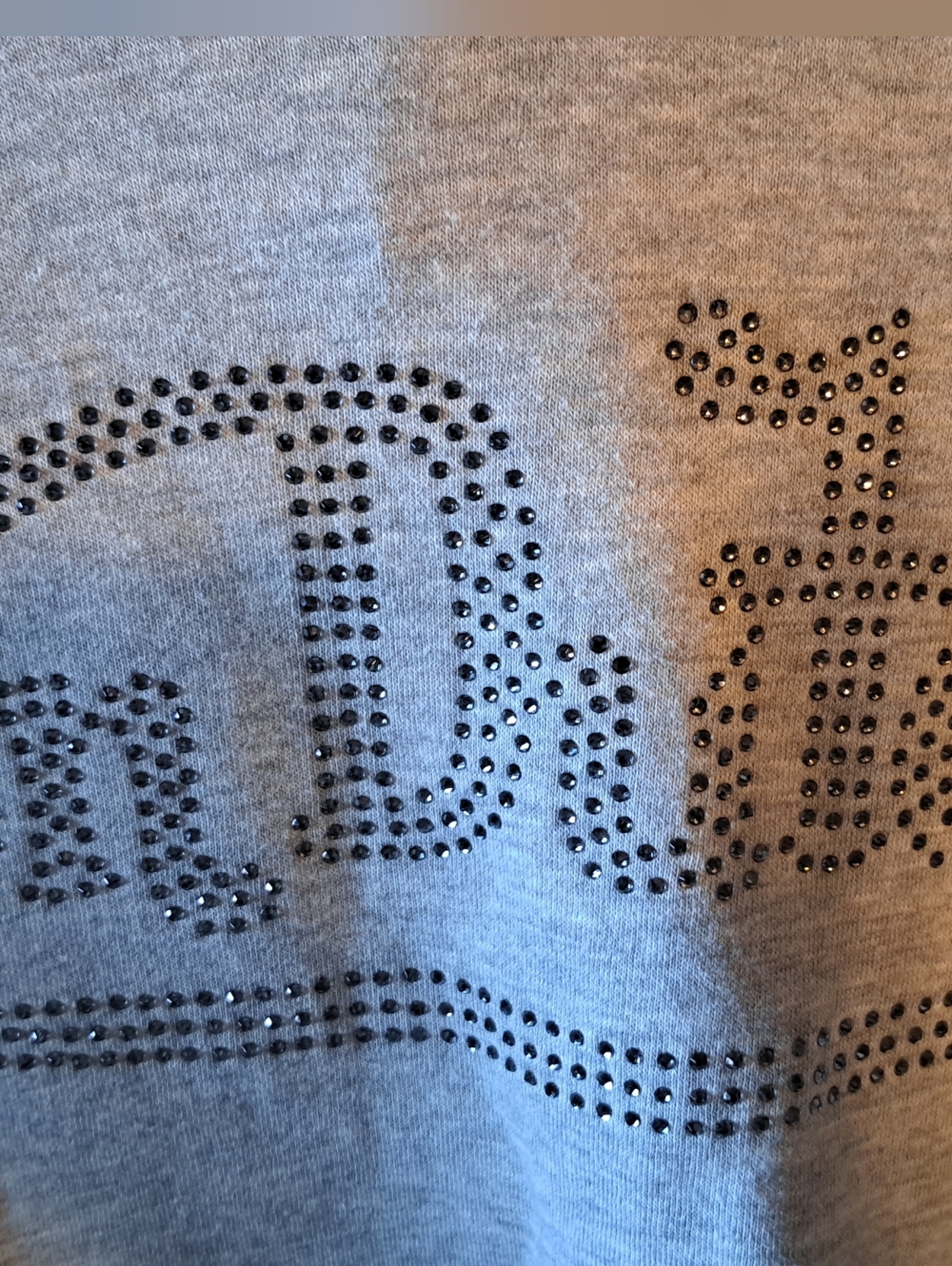 Von Dutch Rhinestone Cropped Hoodie Size L NWT Y2K Streetwear Sparkle - Picture 3 of 5